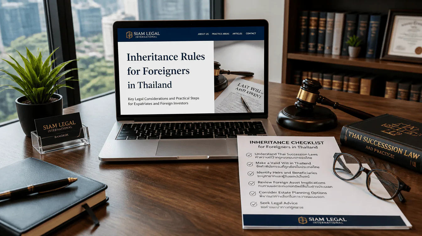 Inheritance Rules for Foreigners in Thailand