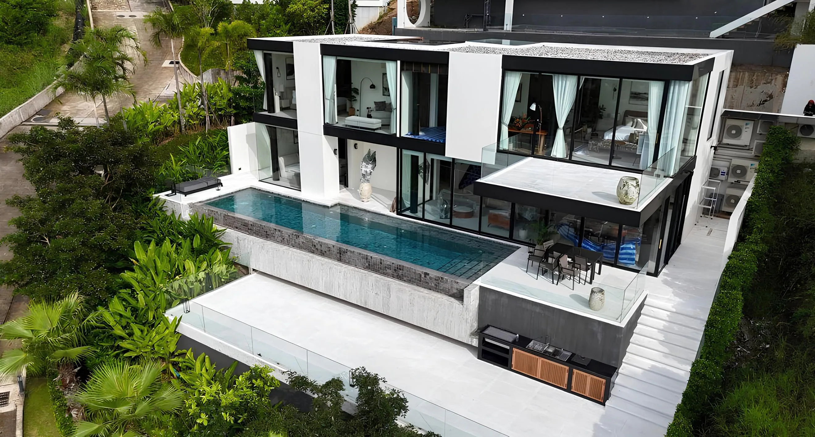 Luxury 3-Bedroom Villa, with pool view in ISOLA Phuket project, on Choeng Thale